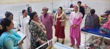The Joint Director of the Health Department reviewed the health services, inspected the labour room and interacted with the pregnant women in the maternity ward.